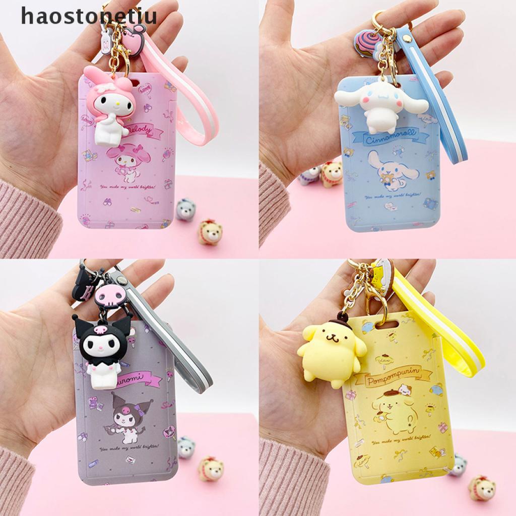 Bao Đựng Thẻ Kèm Dây Đeo Họa Tiết Hoạt Hình Dễ Thương Cho Học Sinh