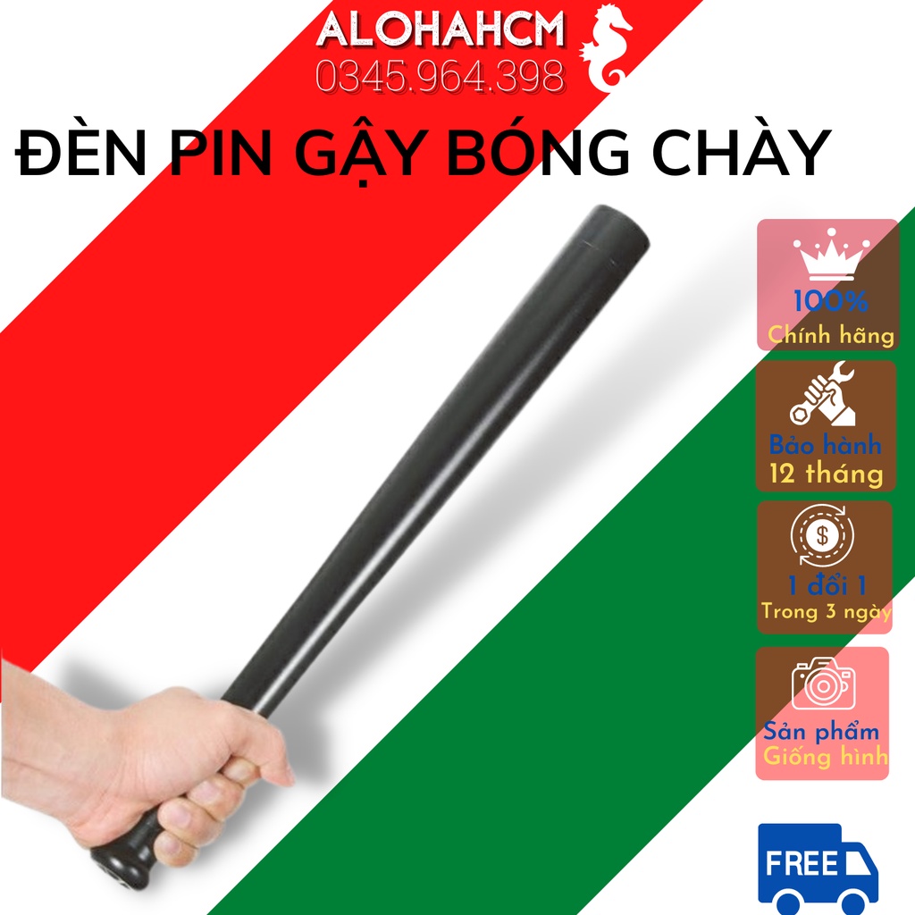 Đèn Pin Gậy Bóng Chày - Đèn Pin Nhôm Hợp Kim Cầm Tay Cho An Ninh Khẩn Cấp - Dụng Cụ Chiếu Sáng KAW Đa Năng Cho Bảo Vệ