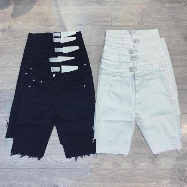 Quần jeans ngố rách co dãn 2021
