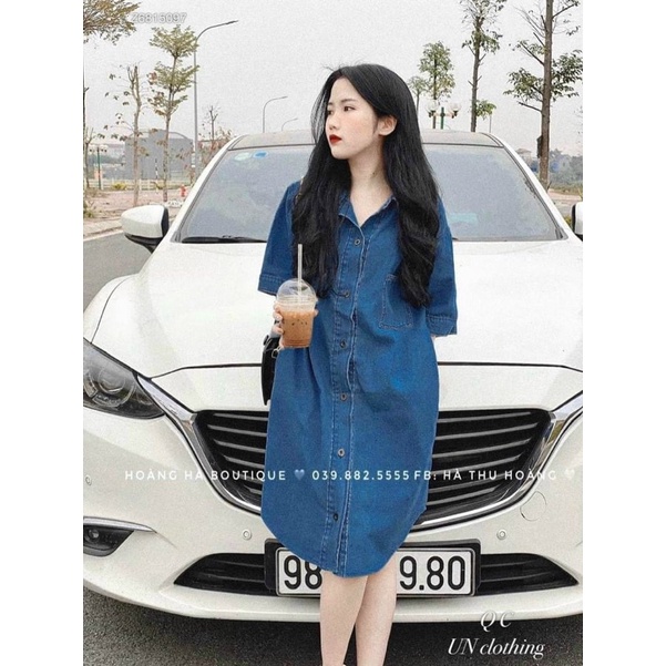 Váy bò cổ bẻ