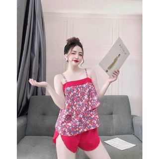 Đồ bộ dây lụa hàn phối kate