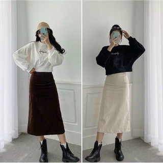 Set cv dài áo croptop