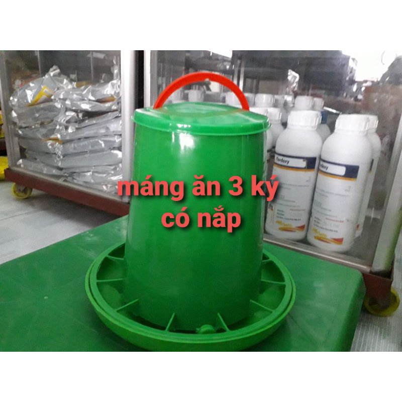 máng ăn gà con, máng xoay, máng ăn trung