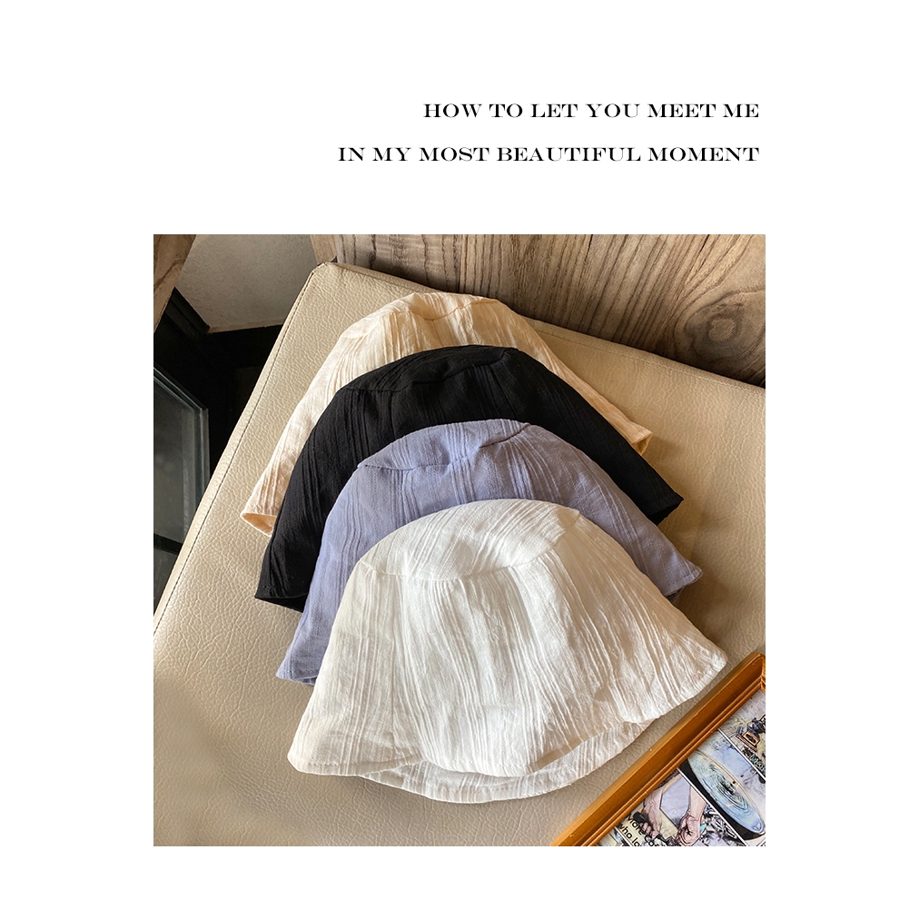 Nón Vành Nhỏ Màu Trơn Đơn Giản Phong Cách Hàn Quốc Cho Nữ