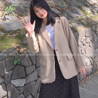 Áo khoác blazer nữ, áo vest khoác ngoài blazer 2 lớp