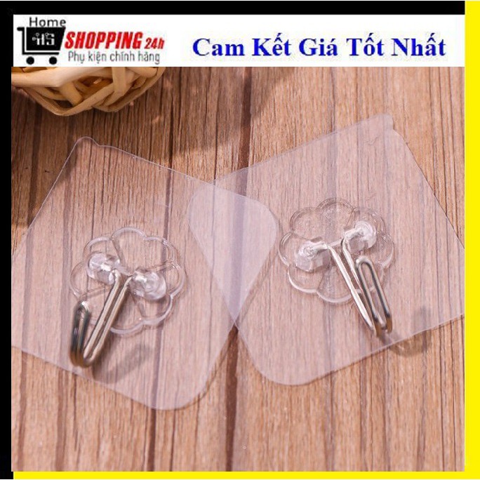 Móc Dán Tường Siêu Dính Trong Suốt Chịu Lực Tốt(6x6cm)