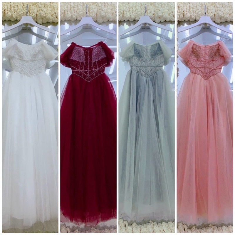 Đầm dự tiệc công chúa 2 dây kết cườm TRIPBLE T DRESS size M/L - MS289V