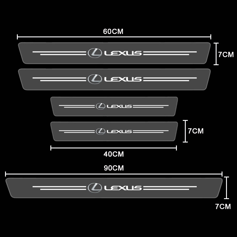 Miếng dán bảo vệ bàn đạp cửa xe hơi Lexus NX200T RX350 RX200T IS250 trong suốt