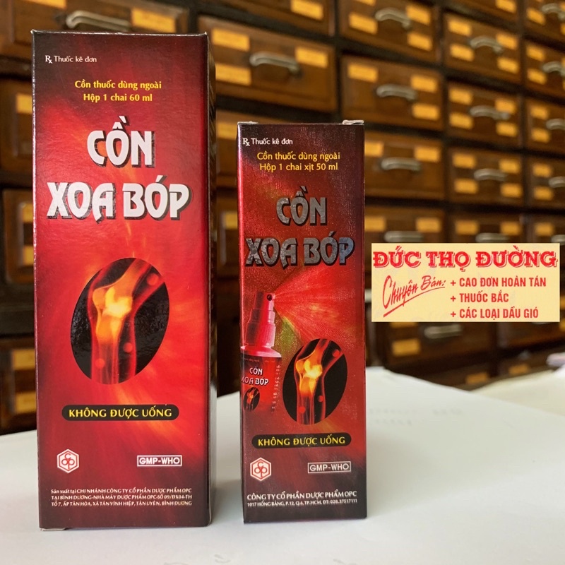 CỒN XOA BÓP OPC - xoa bóp trật đả