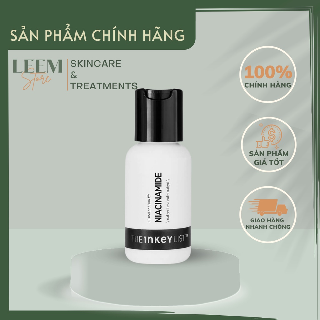 Tinh chất serum ngừa mụn The Inkey List Niacinamide giảm thâm đều màu da 30ml