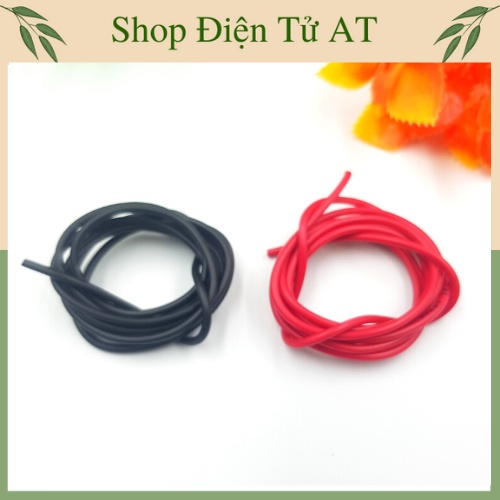 Dây Điện Đơn 0.5mm2⚡Siêu Rẻ⚡Lõi Nhiều Sợi Đồng Mềm Màu Đỏ - Đen💦Dây Điện Gắn Trợ Sáng Xe Máy, Xe Đạp Điện
