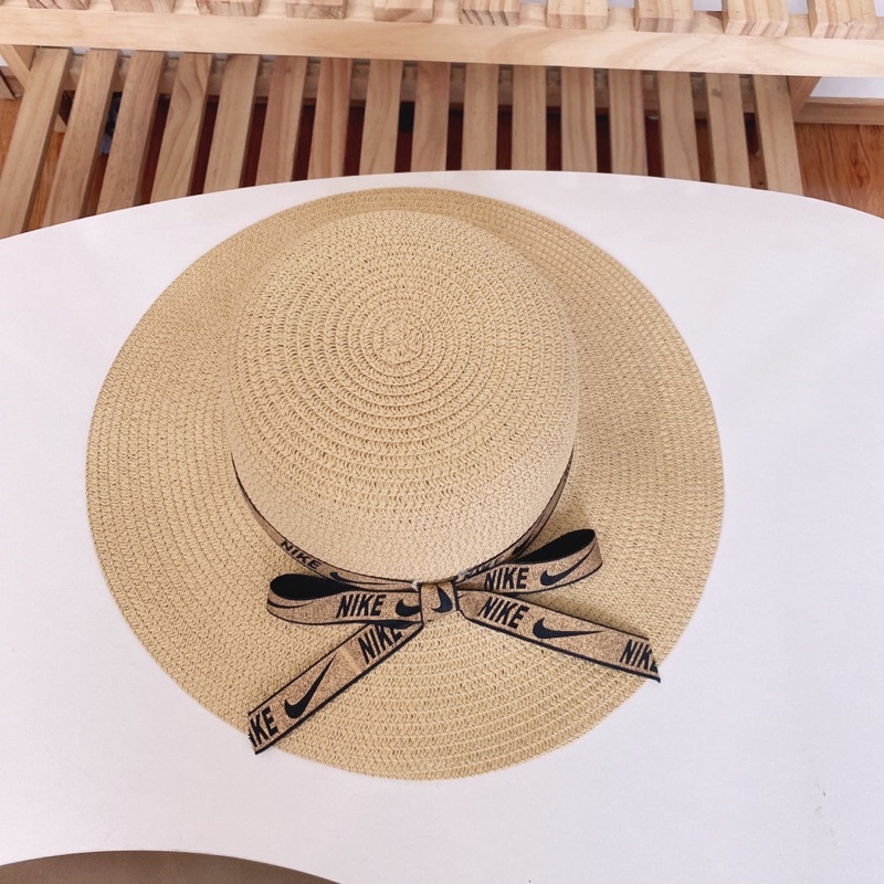 Mũ cói đi biển nữ vành rộng chống nắng, nón cói nơ xinh thời trang Hàn Quốc rẻ đẹp