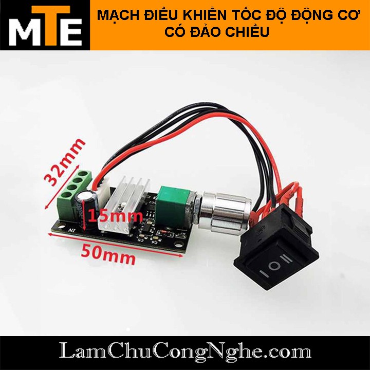 Mạch điều khiển tốc độ động cơ PWM 6-24V 3A Có đảo chiều