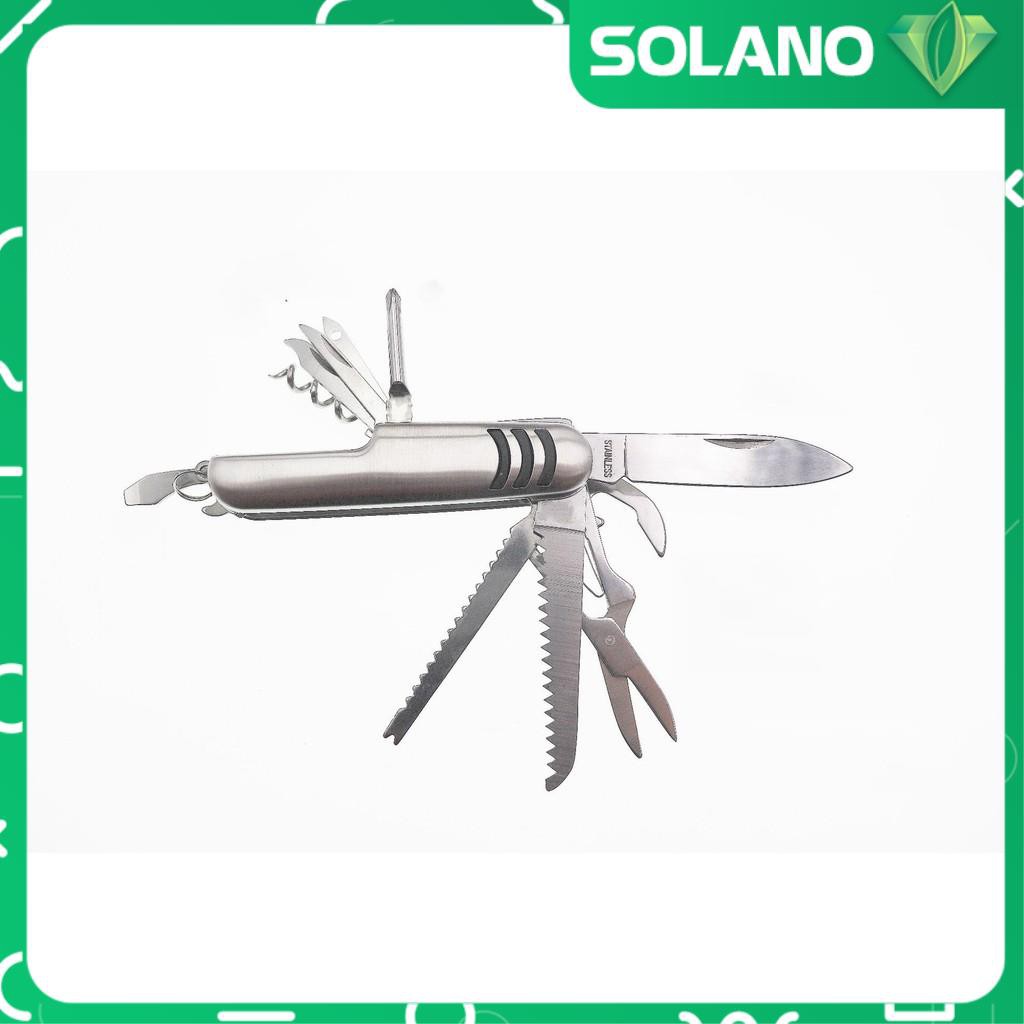 Dao đa năng SOLANO dụng cụ đa năng gia đình 11 món dao, kéo, vít, dũa,... sửa chữa tiện dụng HG-001297