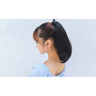[ SẴN] - Tóc buộc giả cụp đuôi Hàn Quốc chấm vai 35cm