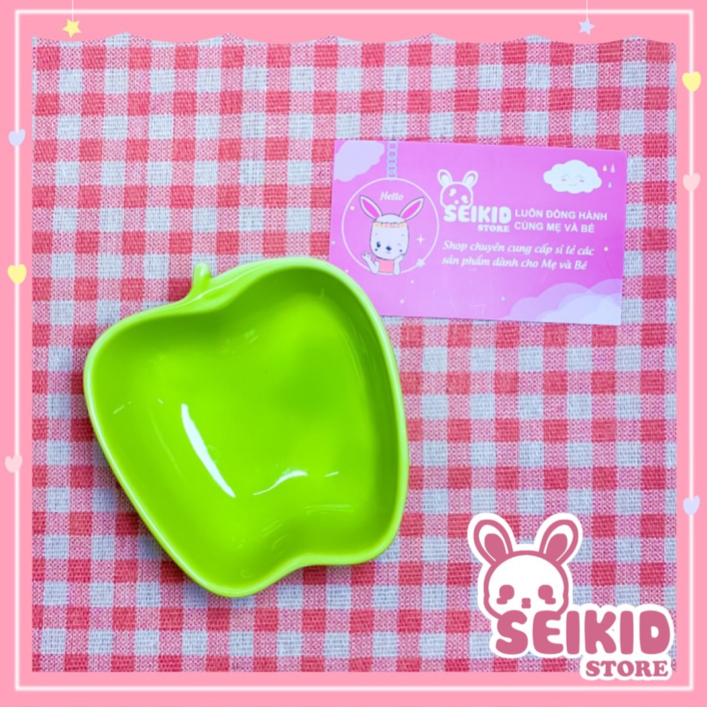 Bát sứ ăn dặm xinh xắn hình táo đủ màu Seikid Store 100ml