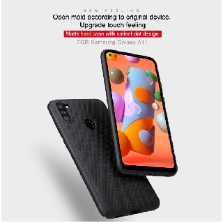 Ốp lưng Nillkin dạng sần Samsung Galaxy A11 chống vân tay, Mồ hôi chính hãng ( Tặng giá đỡ điện thoại )
