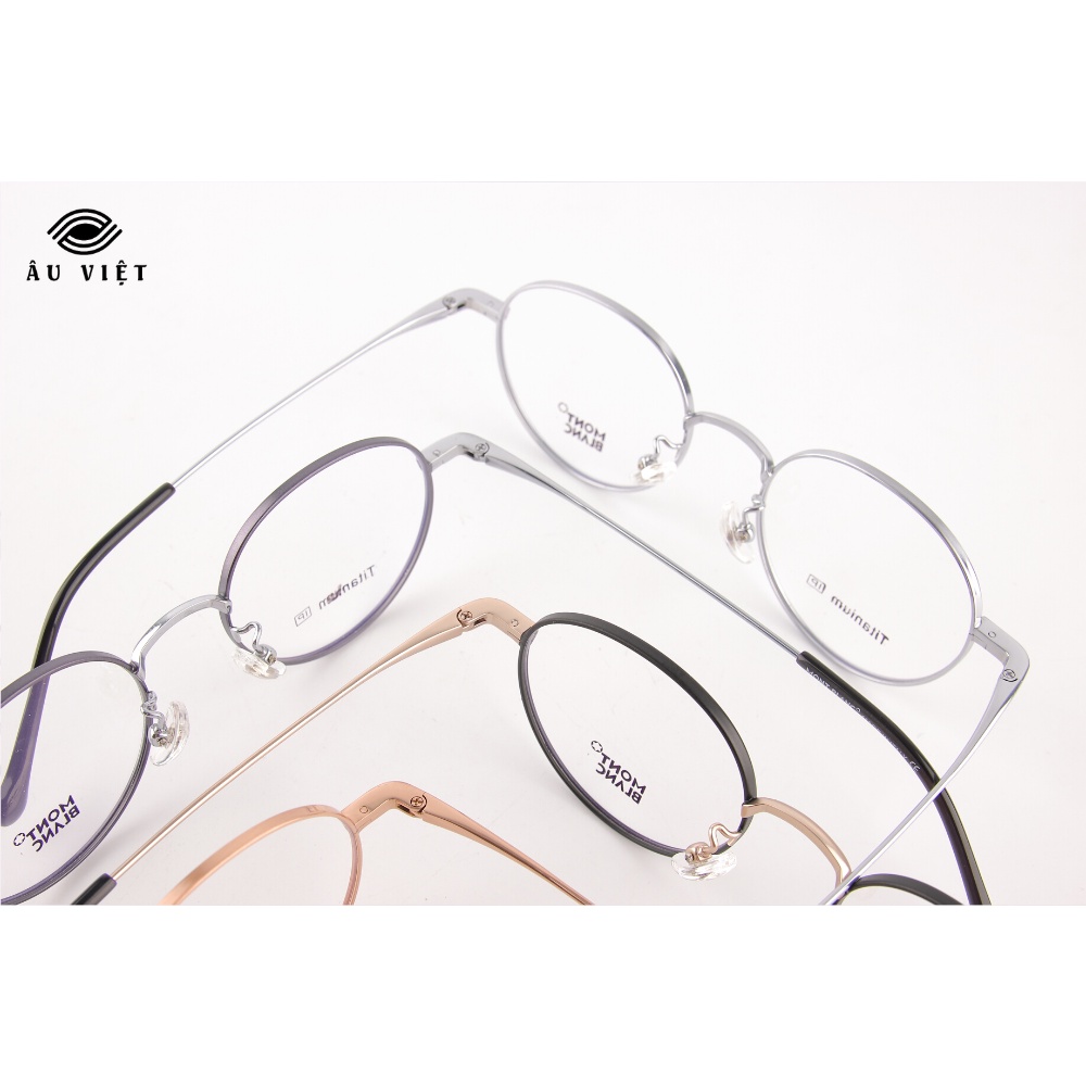 Gọng kính titanium MB 1074 dáng tròn Full box