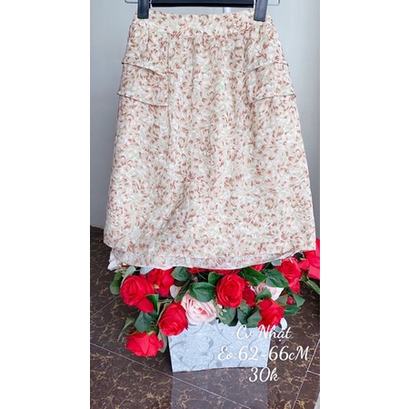 Chân váy chất chiffon- von