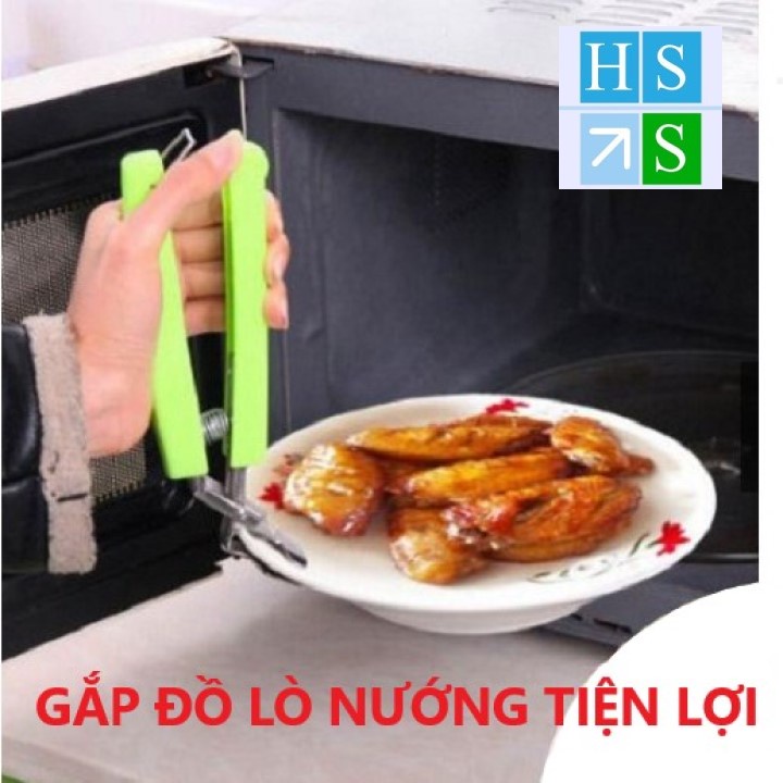 Kẹp gắp đồ bát đĩa nóng chống trượt an toàn kẹp bằng inox cán nhựa cách nhiệt tiện ích cho gian bếp - HS Shop Thủ Đức