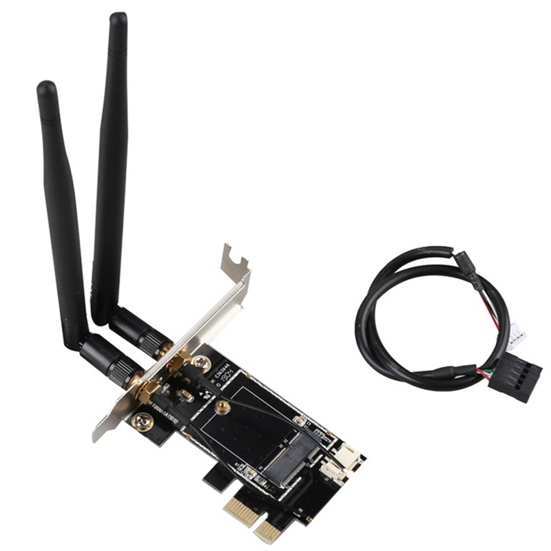 Adapter WIFI PCI Express 7260/8260/9260/AX200/AX210 - Wireless PCIe Adapter AC/AX (M.2/NGFF to PCIe)