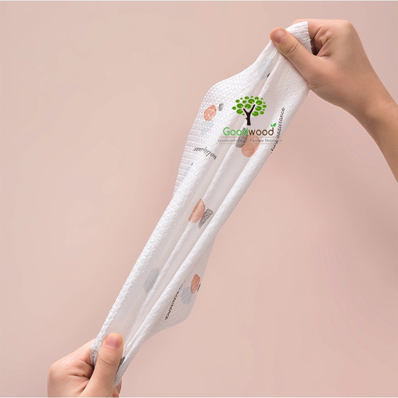 Cuộn 20 CM Khăn Giấy Lau Bếp Đa Năng Trắng Họa Tiết Dùng Được Nhiều Lần Tiết Kiệm & Bảo Vệ Môi Trường