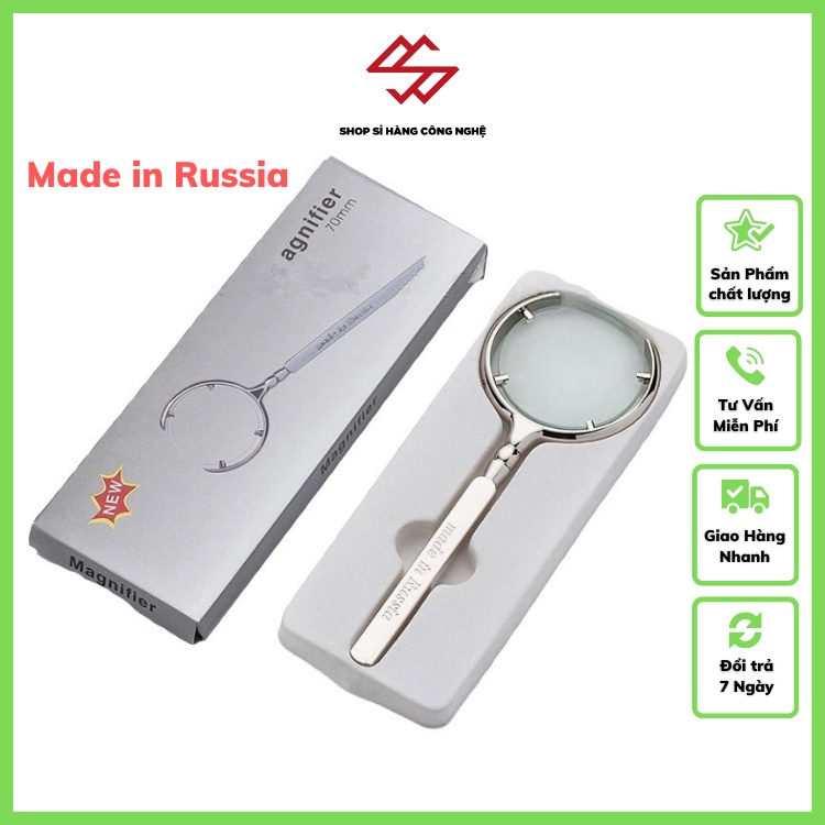 Kính Lúp 60mm Cầm Tay Phóng Đại 8 Lần