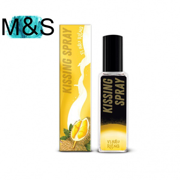 hàng trong kho   Bán sỉ  giá  đặc  biệt   Xịt thơm miệng Kissing Spray vị sầu riêng nhỏ gọn bỏ túi chai xịt thuỷ tinh 20