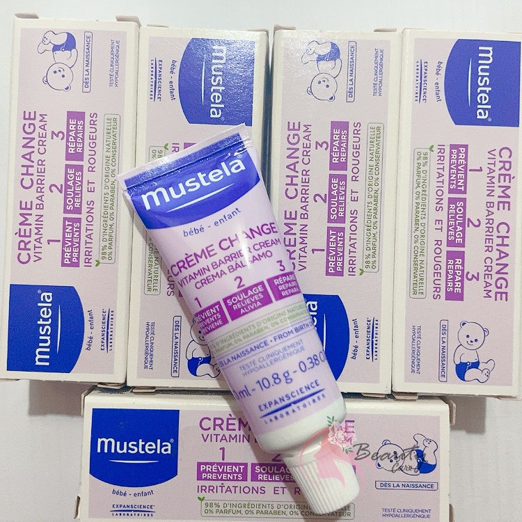 Kem Trị Hăm Tã Cho Trẻ Sơ Sinh &amp; Em Bé Mustela 10ml