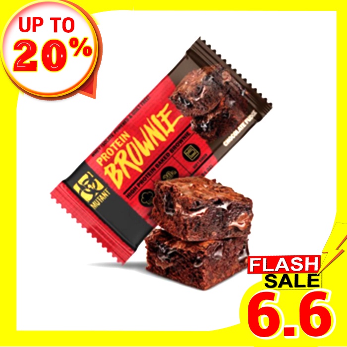 Bánh Protein MUTANT BROWNIE 58g – Hộp 12 Gói