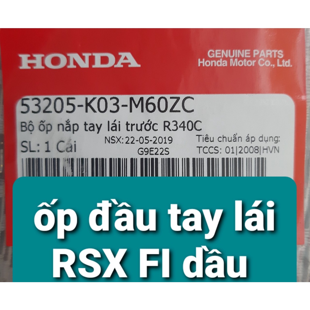 Ốp Đầu | Ốp Sau Tay Lái Wave S, RSX 110, RSX Cơ, RSX Dầu 53205-K03-M60ZC