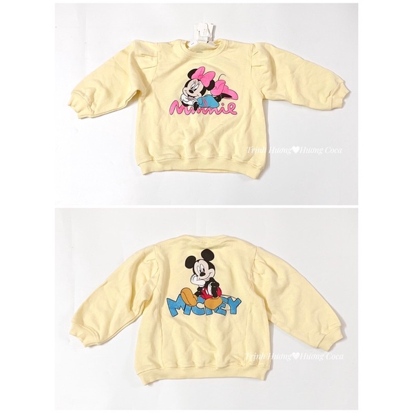Áo nỉ mickey cao cấp bé gái hàng vợt sale 70%