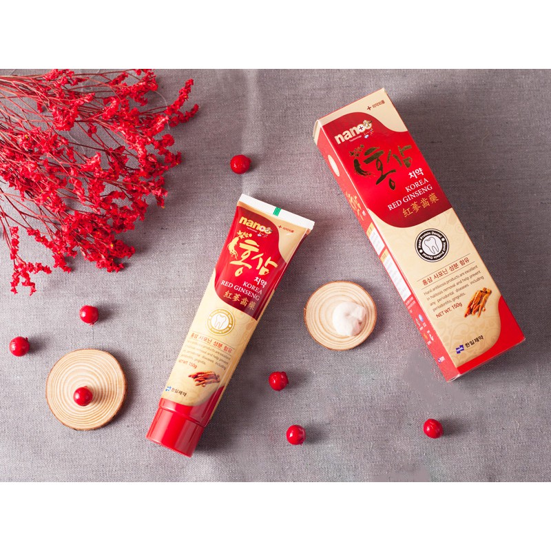 Kem đánh răng hồng sâm Nano Korea (Hộp 150g)