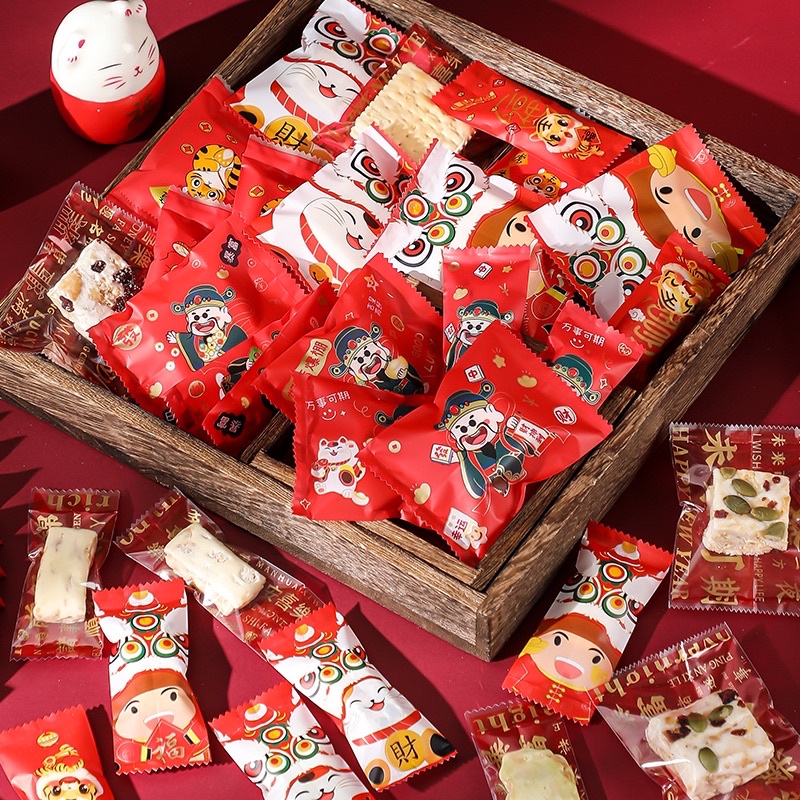 set 50 túi hàn miệng đựng bánh kẹo lễ Tết