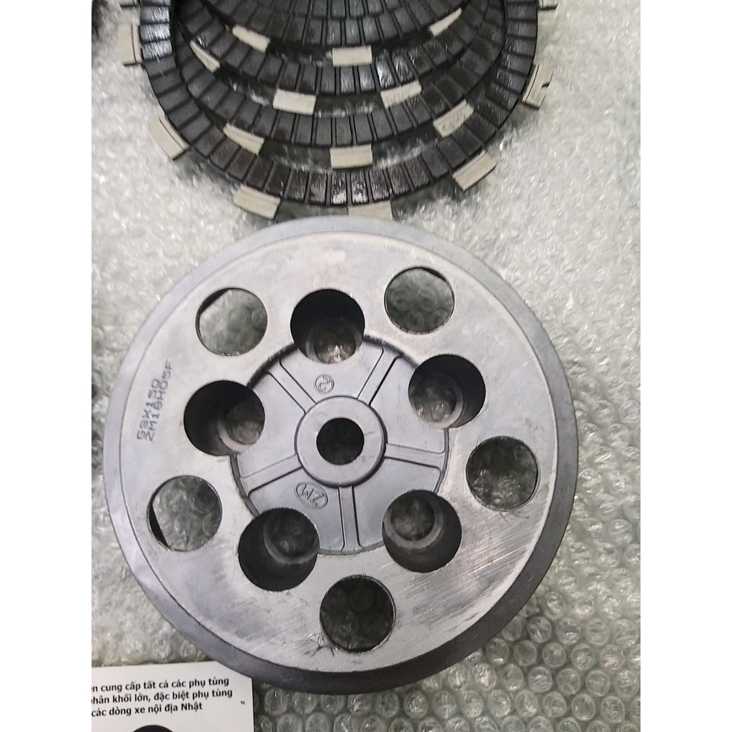 Full bộ côn nồi ly hợp lá sắt lá thép lá bố lá côn Suzuki GZ150A EN150 GR150 GSX150 GS125 GN125 HJ125 RAIDER FX ...