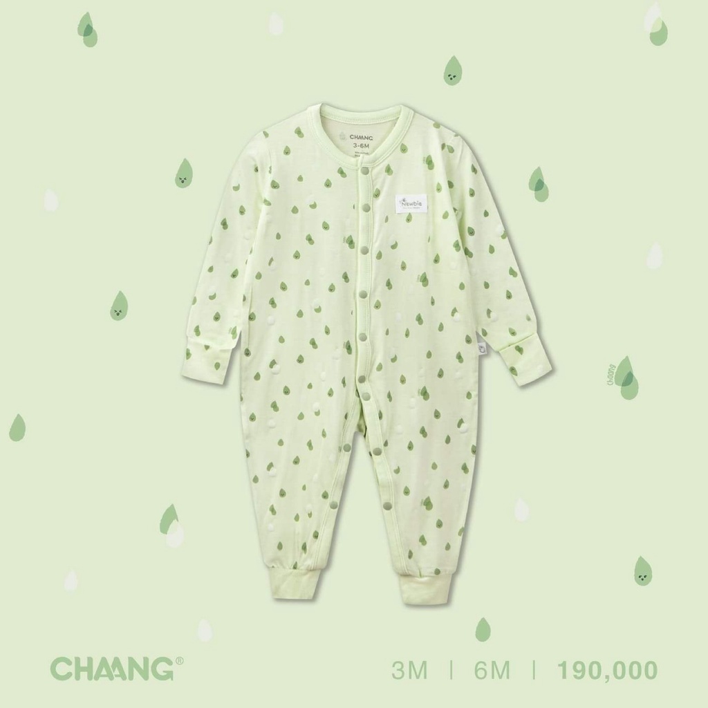 Chaang body cúc giữa cotton dài tay summer cho bé sơ sinh