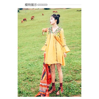 Boho Style | Váy dầm boho thổ cẩm