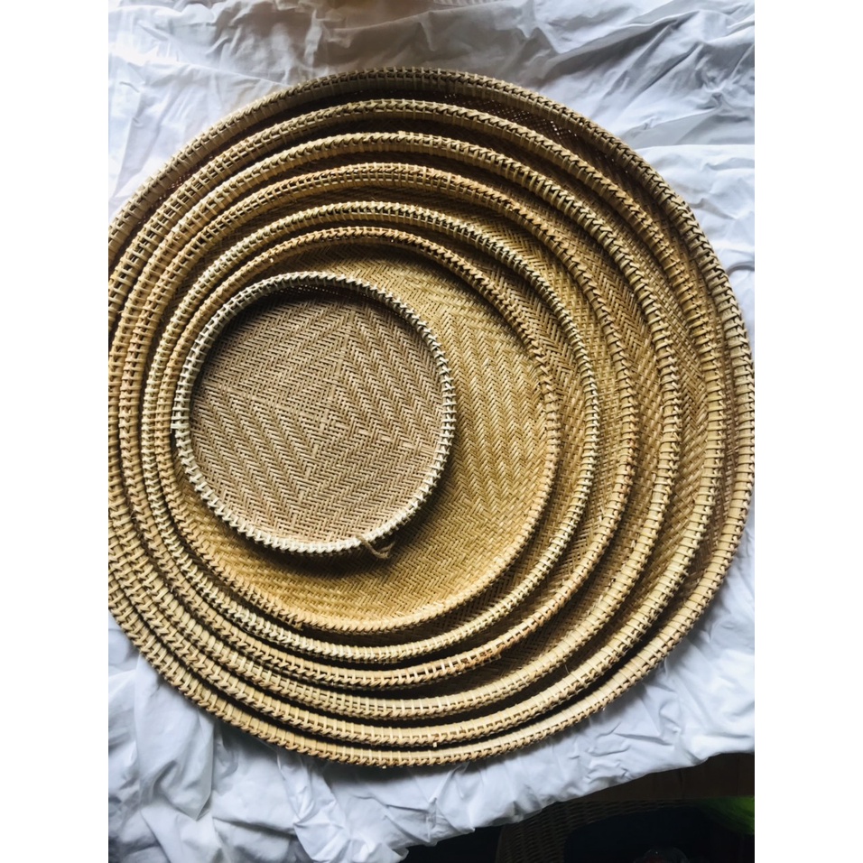 Mẹt Mây Tre Đan.Dùng để trang trí đồ ăn, sản phẩm chụp hình