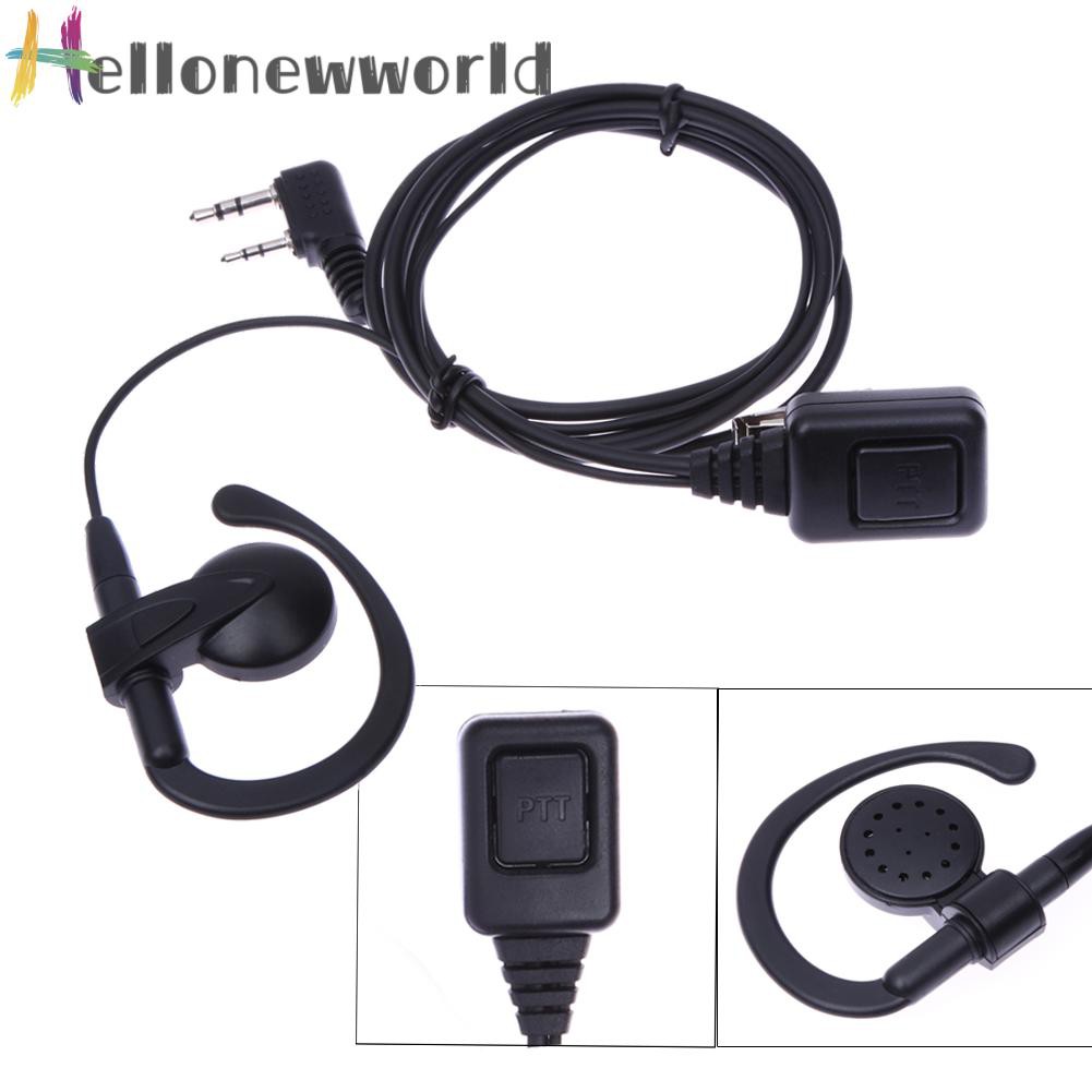 Tai Nghe 2 Pin Ptt Cho Bộ Đàm Baofeng Kenwood Puxing Wouxun Radio