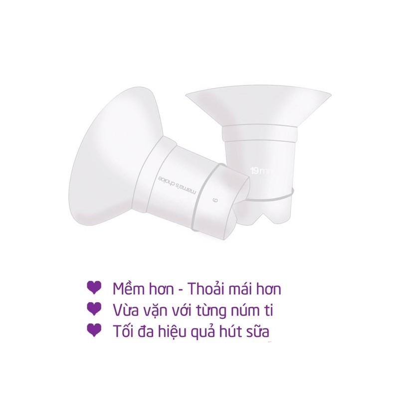 Trợ phễu Silicon - Đệm giảm size phễu / cup hút sữa Newfit Mama's Choice