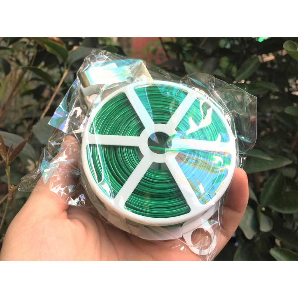 [FREESHIP TỪ 50K] DÂY CUỘN CỐ ĐỊNH LAN CÂY CẢNH 50m (LOẠI CÓ DAO CẮT SẴN)