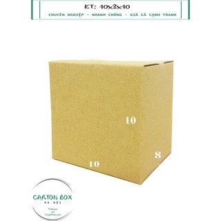 Hộp carton sóng E KT: 10x8x10cm