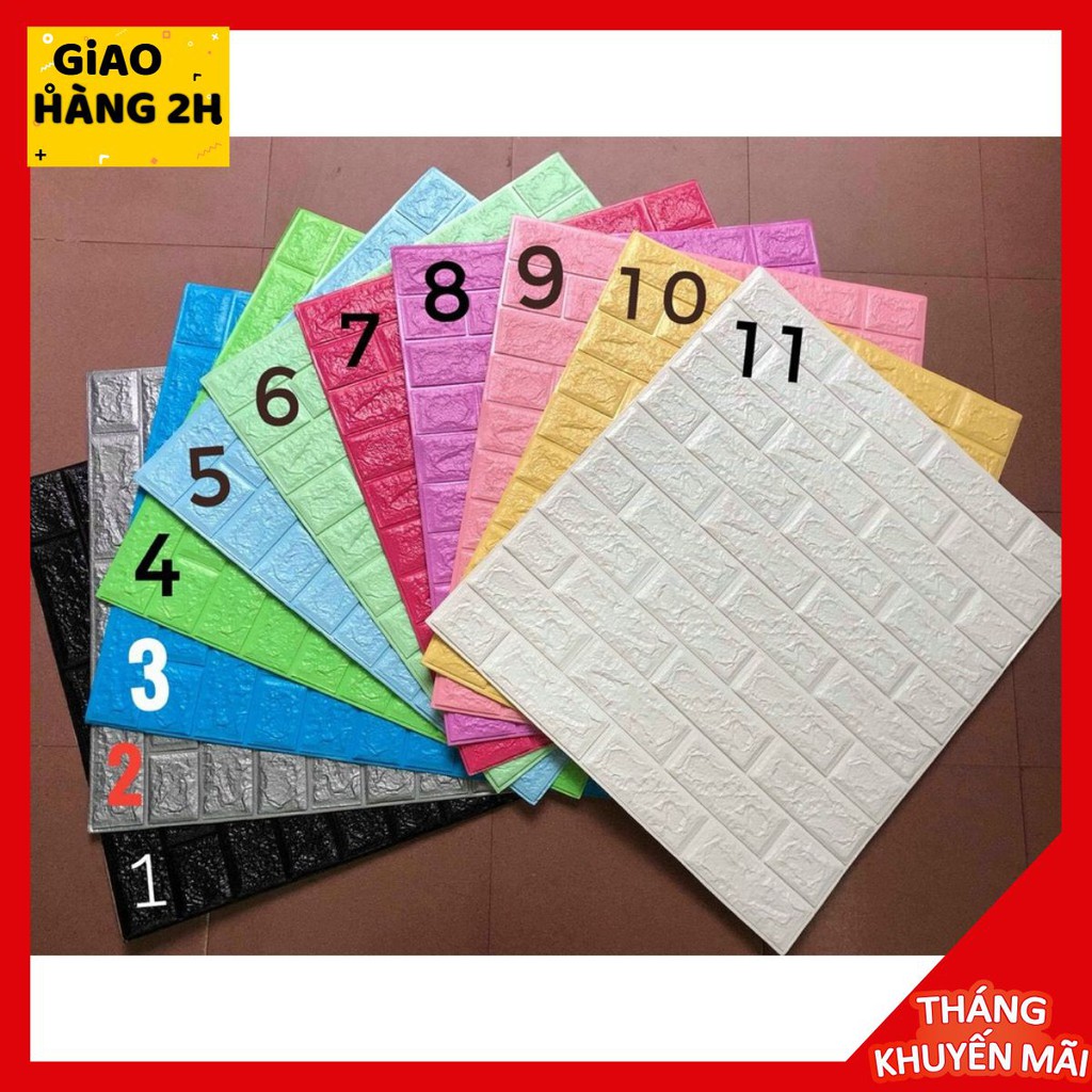 Xốp Dán Tường Giả Gạch 3D 77cm x70cm Giá Rẻ Nhất Tốt Nhất