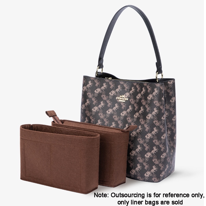 Túi chèn đựng mỹ phẩm EVERTONER cầm tay bằng vải nỉ cho túi Coach Charlie nữ