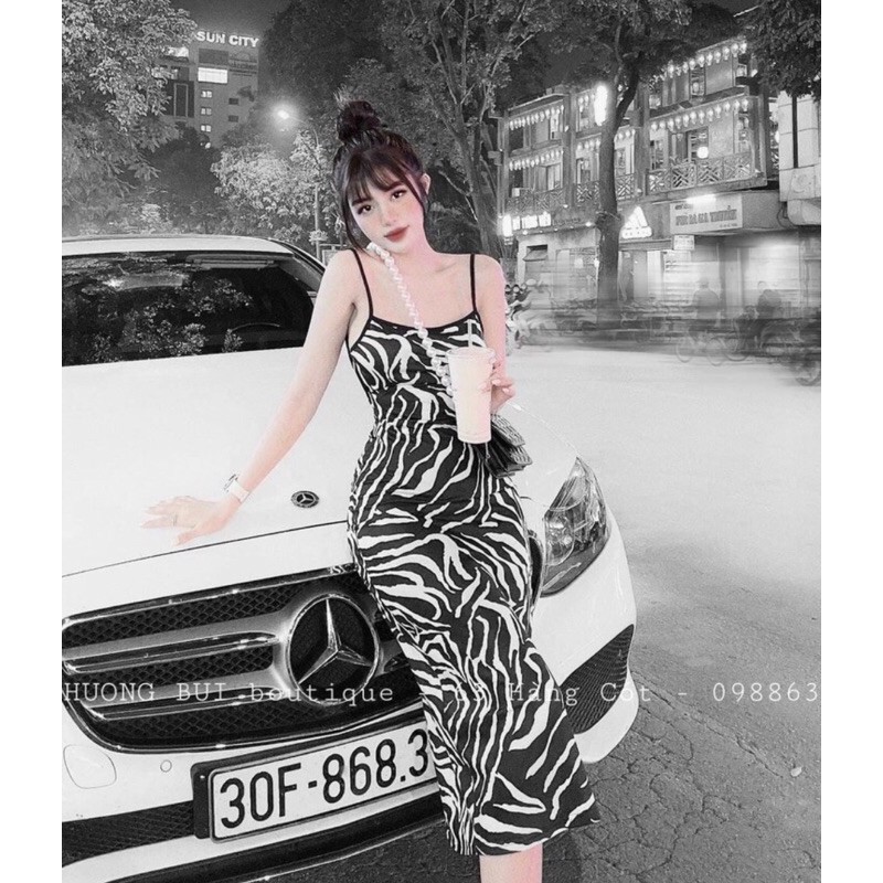 [ Siêu hot ] Váy maxi dài da báo cực chất mới về sẵn hàng