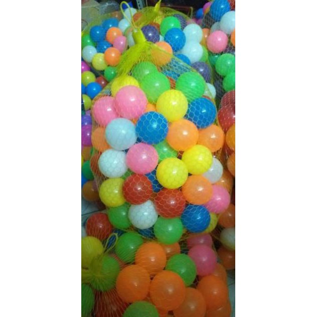 Túi 100 bóng nhựa cao cấp cho bé hàng Việt Nam sản xuất. - dùng cho bể bơi , quây bóng , nhà banh. hàng vnxk CARA