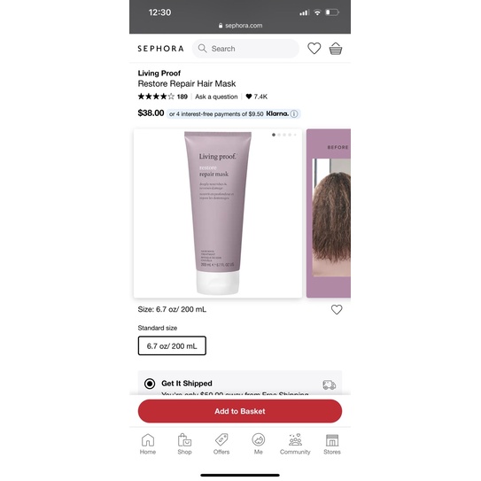 Dầu gội Living Proof Perfect Hair Day triple detox Shampoo