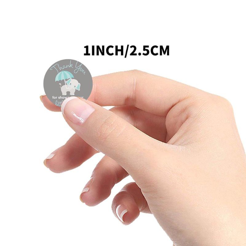 Bộ 500 Miếng Dán In Chữ Thank You Dùng Trang Trí Thiệp Đám Cưới