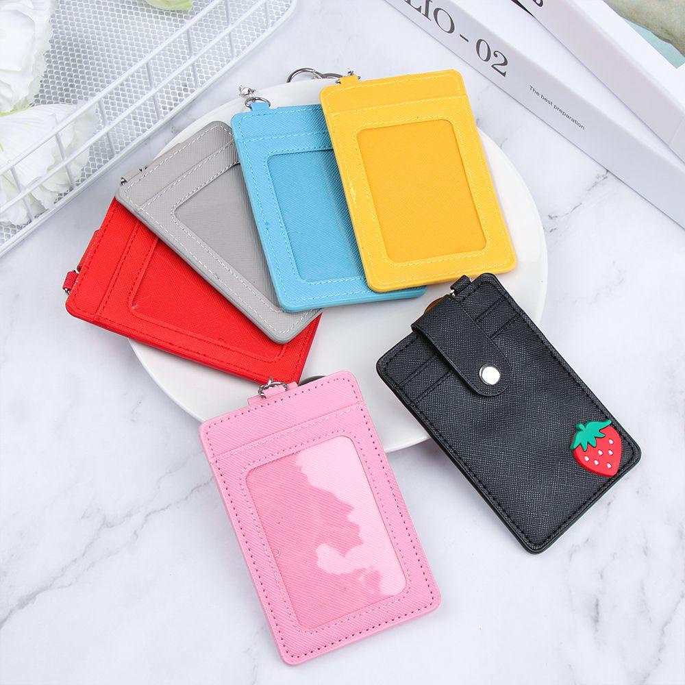 Ví Da PU Đựng Thẻ Họa Tiết Hoạt Hình Dễ Thương Cho Nam Và Nữ