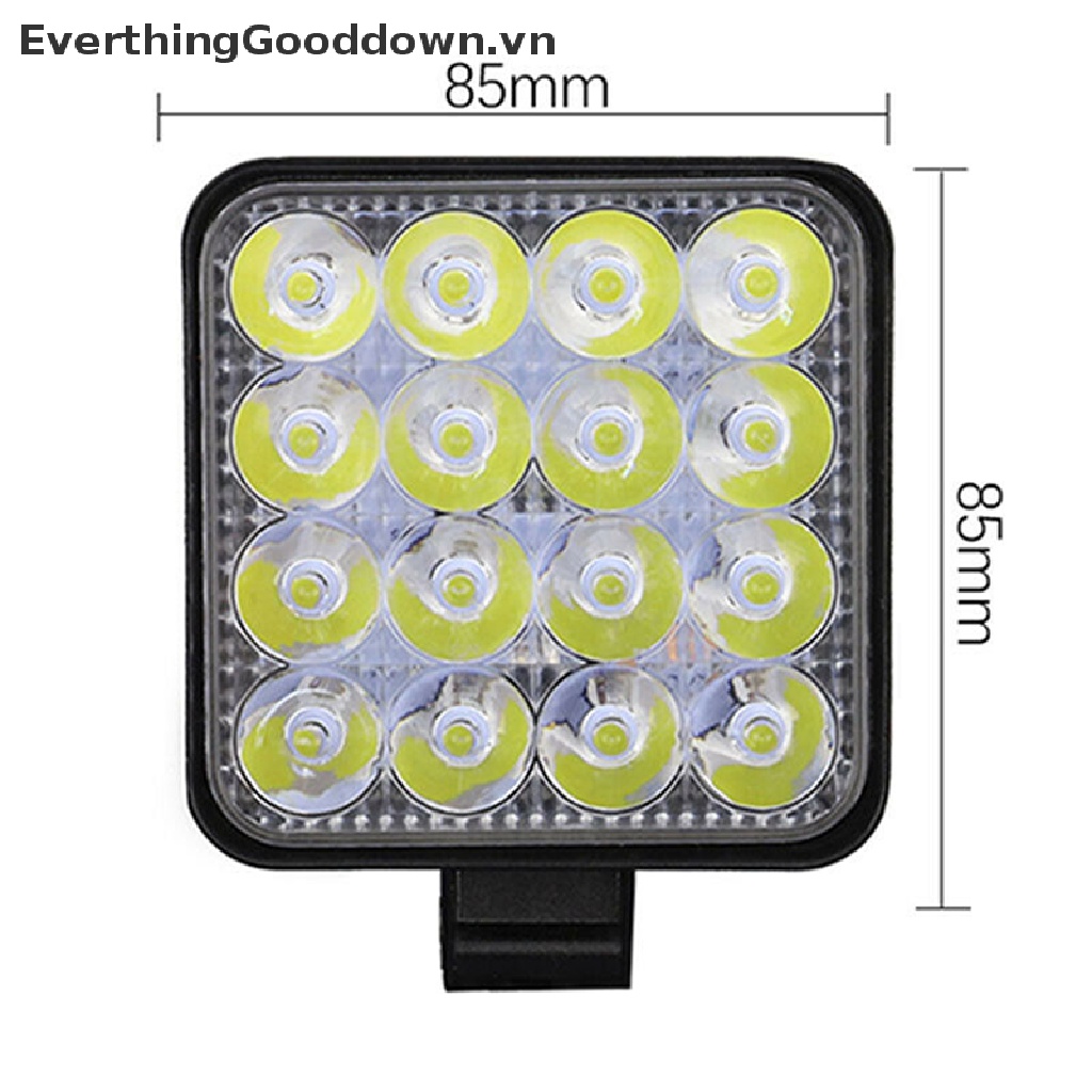 Everthinggooddown Đèn Led Sương Mù 48W 16 Bóng 12V / 24V Dành Cho Ô Tô